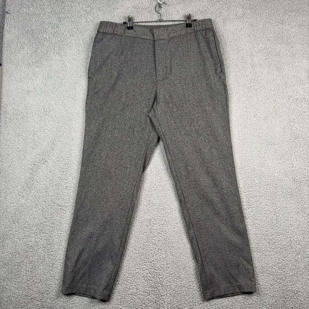Banana Republic Pants Mens 36x32 Gray Herringbone Mason Athletic Fit Tapered NWT